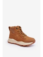Buty Trekkingowe Trapery Ocieplane Dziecięce Camel Big Star MM374202