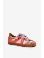 Skórzane Sneakersy Damskie Maciejka 06840-18 Pomarańczowe Skórzane Sneakersy Damskie Maciejka 06840-18 Pomarańczowe