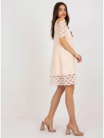 LK SK 506654 šaty.52 broskýň LK SK 506654 šaty.52 broskýň