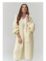 Zapínanie svetra model 226876 Makadamia