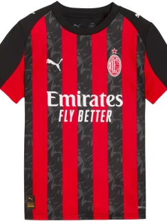 Detský dres Puma AC Milan Home Jersey Replika čierno-červená 779965 01