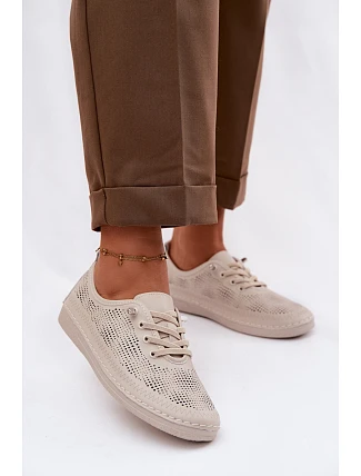 Dámske kožené poltopánky Acorn LR61-7083 Beige Dámske kožené poltopánky Acorn LR61-7083 Beige