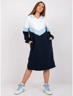 Šaty RV SK 7462.00 tmavo modrá a biela