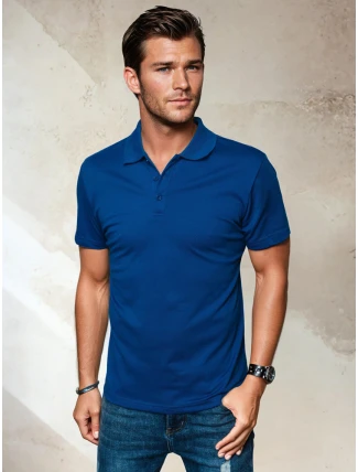 FashionStreet pánske modré polo tričko PX0551 FashionStreet pánske modré polo tričko PX0551