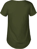 Neutral O 80012 Dámske bio tričko s vyhrnutými rukávmi 77.8012 military
