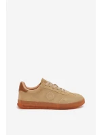 Zamszowe Sneakersy Damskie Big Star RR274849 HI-POLY SYSTEM Beżowe