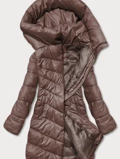 Dámska zimná bunda hnedá (TY041-7)