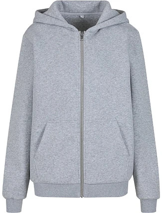 Build your Brand BY 290 Dámska mikina s kapucou z hrubej bavlny „Fluffy“ 56.0290 heather grey Build your Brand BY 290 Dámska mikina s kapucou z hrubej bavlny „Fluffy“ 56.0290 heather grey