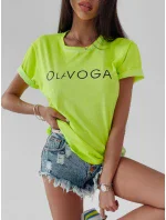 Dámske tričko 277745 neónovo limetkové - Ola Voga
