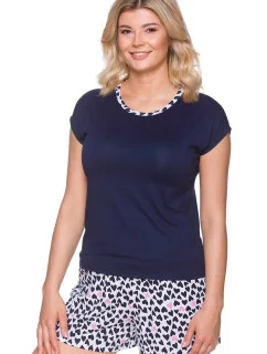Dámske pyžamo 332 tmavomodré - Lupoline