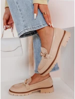 Dámske mokasíny s plochou podrážkou LOFINKA beige FashionStreet ZY0797 Dámske mokasíny s plochou podrážkou LOFINKA beige FashionStreet ZY0797