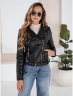 Dámska kožená bunda ramones black FashionStreet TY5200 Dámska kožená bunda ramones black FashionStreet TY5200