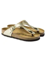 Dámske žabky Birkenstock Gizeh Birko-Flor Gold narrow (1016109) dámske