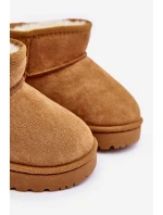 Śniegowce Botki Ocieplane Dziecięce Camel Leonora