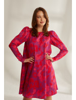 Monnari Saténové kvetinové šaty Multi Pink