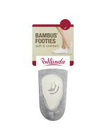Bambusové veľmi nízke dámske ponožky BAMBUS FOOTIES SOCKS - BELLINDA - sivé