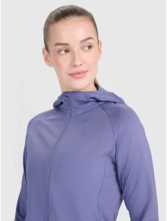 Dámska tréningová mikina s kapucňou regular rýchloschnúca 4F 4FRSS25TFSWF467-32S