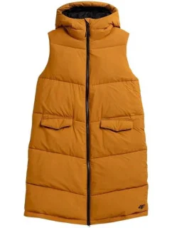 Dámska vesta W H4Z21 KUDP004 82S sv. hnedá - 4F