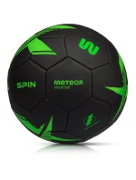 Meteor Spin 5 futbalová lopta čierna/zelená Meteor Spin 5 futbalová lopta čierna/zelená