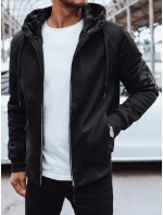 Pánska zateplená mikina na zips čierna FashionStreet BX5627