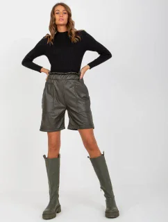 Šortky VI SN 155.65P tmavá khaki