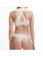 Dámske metalické tangá Modern Cotton QF6136E-VJS - Calvin Klein