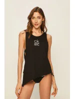 Plážový top KW0KW01026-BEH čierna - Calvin Klein Plážový top KW0KW01026-BEH čierna - Calvin Klein