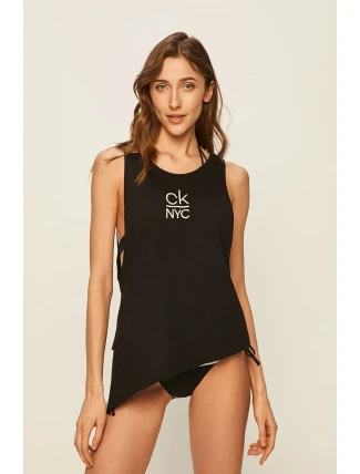 Plážový top KW0KW01026-BEH čierna - Calvin Klein Plážový top KW0KW01026-BEH čierna - Calvin Klein