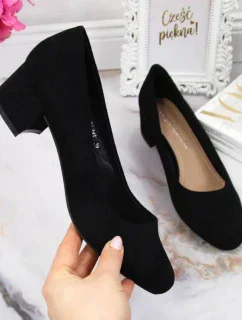 Sergio Leone W SK354C čierne semišové lodičky