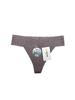 Dámske tangá 26706 A'2 Black and Beige - DC Girl