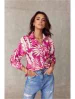 Dámska košeľa s dlhým rukávom BLU0136-F14 - Roco Fashion