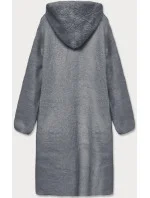 Šedý vlnený overal s kapucňou (B3006)