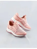 Ružové dámske topánky slip-on (C1003)