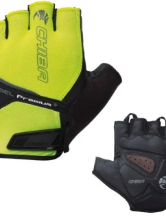 Rukavice CHIBA Gel Premium S neónovo žlté