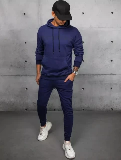 Pánske tmavomodré tepláky FashionStreet AX0679