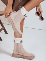 Dámske semišové béžové čižmy MADDEN FashionStreet ZY0415