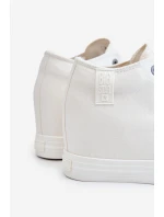 Wysokie Trampki Na Ukrytym Koturnie Big Star LL274035 Białe