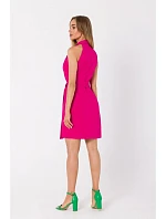 Dámske šaty na viazanie M747 vo farbe fuchsiovej – Moe