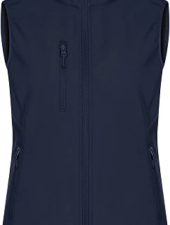 Clique Classic Softshell Vest W Dámska 3-vrstvová softshellová vesta 67.0916 tmavomodrá