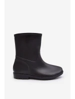 Klasyczne Damskie Wsuwane Kalosze Czarne Solihia