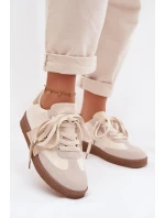 Dámské tenisky s ozdobným detailem Béžové Kalirina