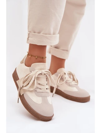 Dámské tenisky s ozdobným detailem Béžové Kalirina