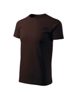 Základné voľné tričko pánske kávové