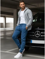 Modré pánske tepláky FashionStreet UX3370 Modré pánske tepláky FashionStreet UX3370