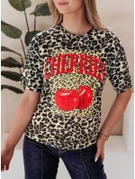 Dámske nadrozmerné bodkované tričko ZESTSTYLE sivé FashionStreet RY2842 Dámske nadrozmerné bodkované tričko ZESTSTYLE sivé FashionStreet RY2842