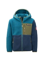 Detská fleecová bunda s kapucňou Trollkids Aurlandsfjord Blue/Green (466-104) Detská fleecová bunda s kapucňou Trollkids Aurlandsfjord Blue/Green (466-104)