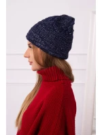 Fleecová čiapka Edyta K298 navy blue