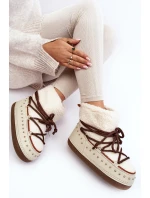 Dámske zateplené snežnice Beige Rohes