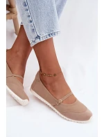 Športové baleríny s opaskom Beige Charmy Športové baleríny s opaskom Beige Charmy