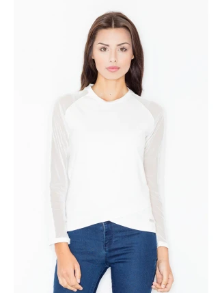 Dámska blúzka M467 smotanová - Figl